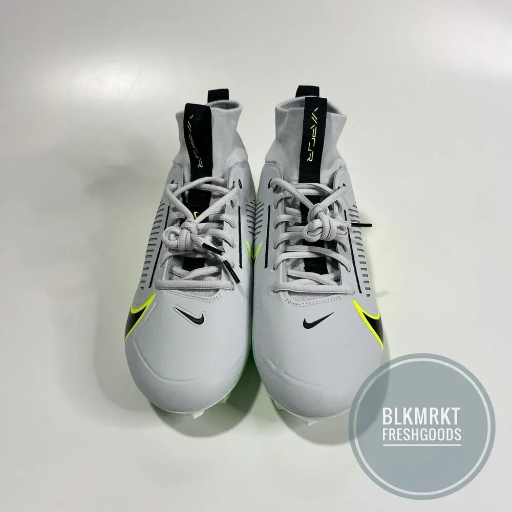 Nike Vapor Edge Pro 360 2 Football Cleats Grey/Volt/Black DA5456-004 Size 10
